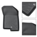 4pcs Floor Mats Black Tpe 1st And 2nd Row Replacement For Caliber 2007-2012