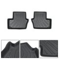 4pcs Floor Mats Black Tpe 1st And 2nd Row Replacement For Caliber 2007-2012