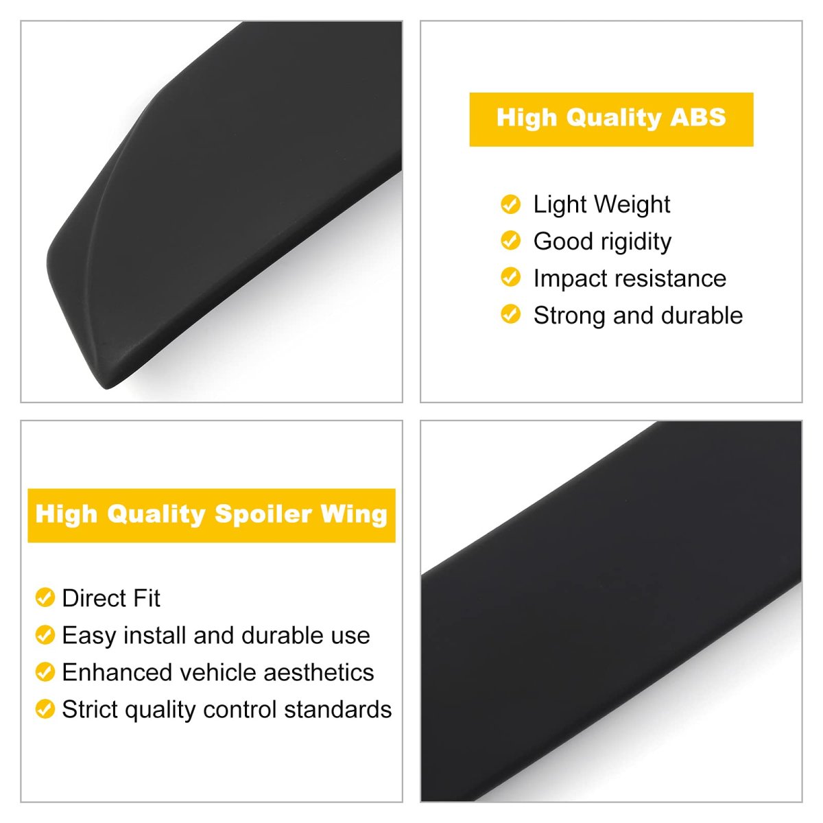 Rear Roof Window Visor Spoiler For Bmw 5 Series 2004 2009 Fits 525i 528i 530i 535i 545i 550i M5 Black Abs Plastic Replacement