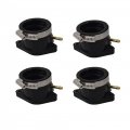 4pcs Motorcycle Carburetor Carb Intake Boots Replacement For 1995-2007 Yamaha Yzf600r Fzr600 4jh-13586-02 4jh-13596-02