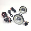 Ledin Led Round Fog Driving Light Kits Halo For 2007-2014 Yukon Xl 1500 2500 6000k Denali Tahoe Suburban Mustang Shelby Gt500 