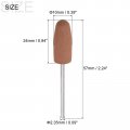 Uxcell 3pcs 400 Grits Abrasive Mounted Stone 2 35mm Shank 5 10mm Dia Conical Heads Grinding And Polishing Wheels For Deburring