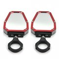 Motobiker Utv Side Mirrors For 1 75 Roll Bar Rzr Rear View Compatible With Polaris Ranger Yamaha Rhino Pioneer 1000 Can-am