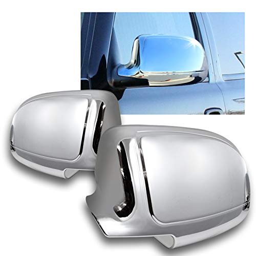 Eparts Chrome Polished Abs Side View Mirror Overlay Full Cover Trim Caps Fit For Chevy Silverado Gmc Sierra 1500 2500 3500