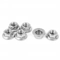 A16033100ux0384 Flange Nut M10x1mm Thread Unf Serrated Hex Lock Nuts 6pcs 