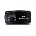 Ch4x4 Rocker Switch Air Compressor Symbol Horizontal Blue Led