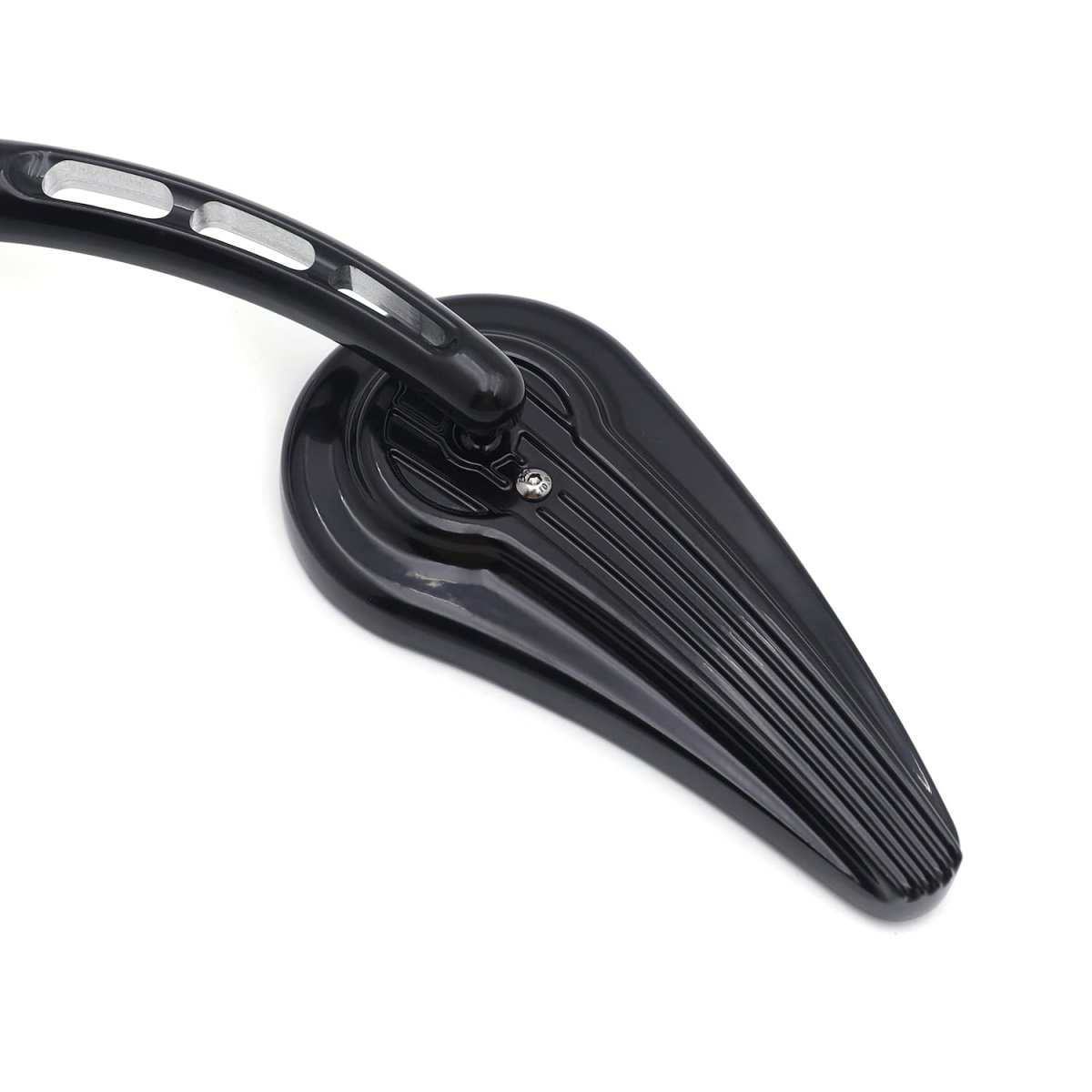 Httmt Mt382d- Motorcycle Black Raindrop Side Racing Mirrors For H-d 1982-later Except 2014-later Flhtkse Flhrse6 Flhr And Flhrc