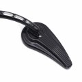 Httmt Mt382d- Motorcycle Black Raindrop Side Racing Mirrors For H-d 1982-later Except 2014-later Flhtkse Flhrse6 Flhr And Flhrc