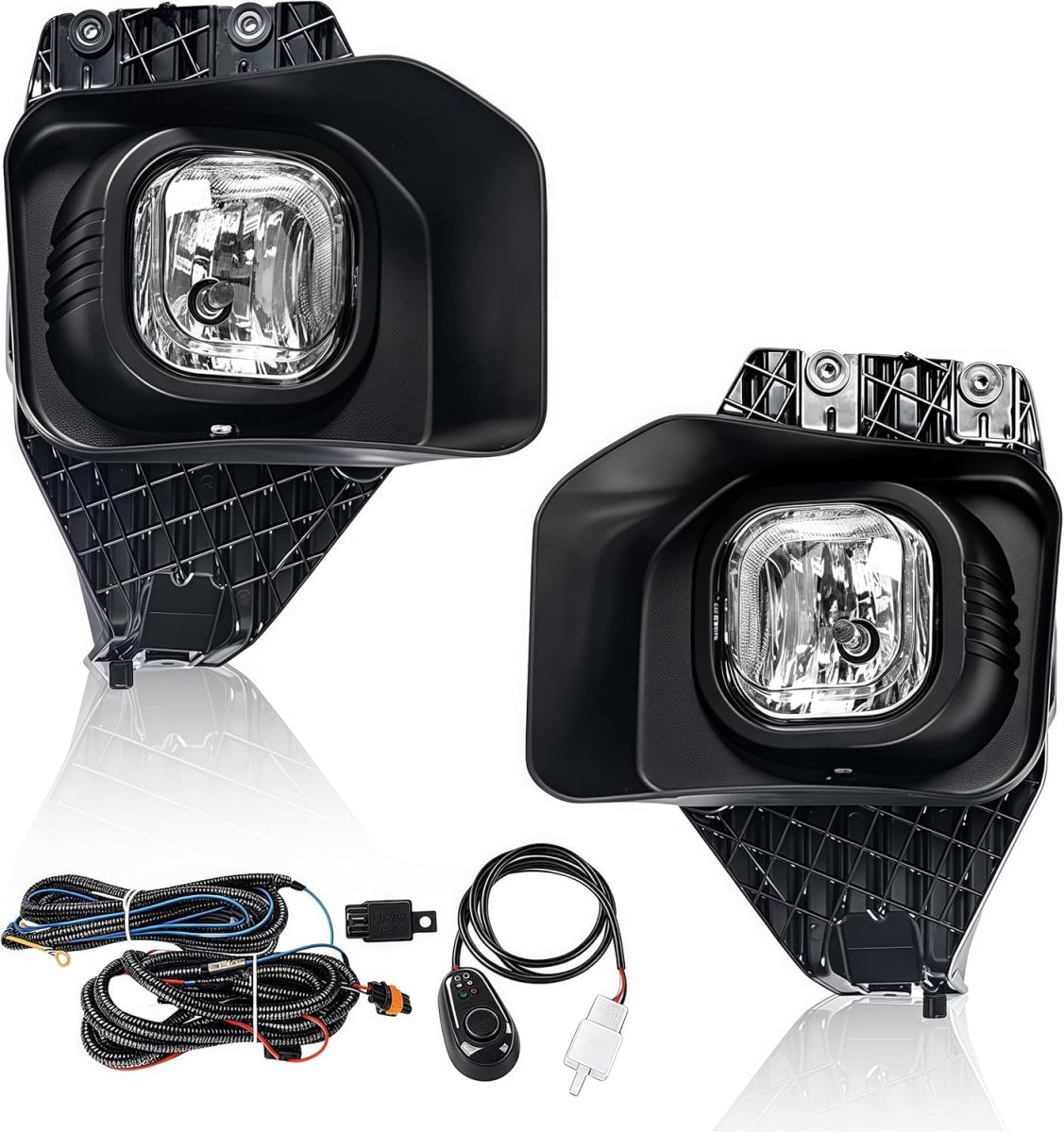 Fog Lights Front Bumper Lamp Driver And Passenger Side W Harness For Ford F250 F350 F450 F550 Super Duty 2011-2016 Bc3z15200a