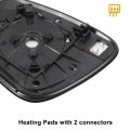 X Autohaux Car Rearview Right Passenger Side Mirror Glass Replacement W Backing Plate Heated For Toyota Tacoma 2016-2021 Rav4
