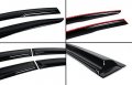 3d Wavy Window Visor Rain Guard Deflector Set Compatible With Fits For 2017-2020 Chevy Cruze Sedan Hatchback All Models