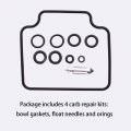 Waltyotur 4 Pcs Carburetor Carb Rebuild Repair Parts Kits Motorcycle Performance Replacement For Honda Nighthawk Cb550 Sc Cb650