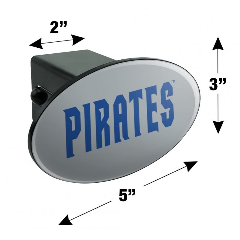 Seton Hall University Secondary Logo Oval Tow Trailer Hitch Cover Plug Insert For 2 In Receivers Black Abs Plastic With Uv