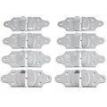 Qty 16 Straight Brackets Wood Sides Stake Body Utility Latch Rack Gate Trailer 16pc Panel Connector