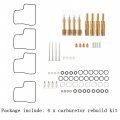 Labwork 4-pack Carburetor Carb Repair Kits Replacement For Honda V65 Magna Sabre Shadow 750 1100 Interceptor 1000
