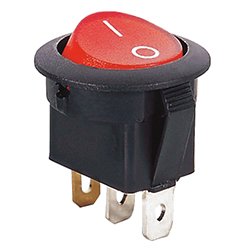 Spst Illuminated Rocker Switch 110 Volts Ac 13 Amps On Off Panel Mount Model 66-2292