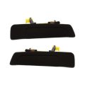 Rear Exterior Door Handle Pair For Mitsubishi Galant 1999 2000 2001 2002 2003 Smooth Black Without Key Hole Mi1520103 Mi1521103 