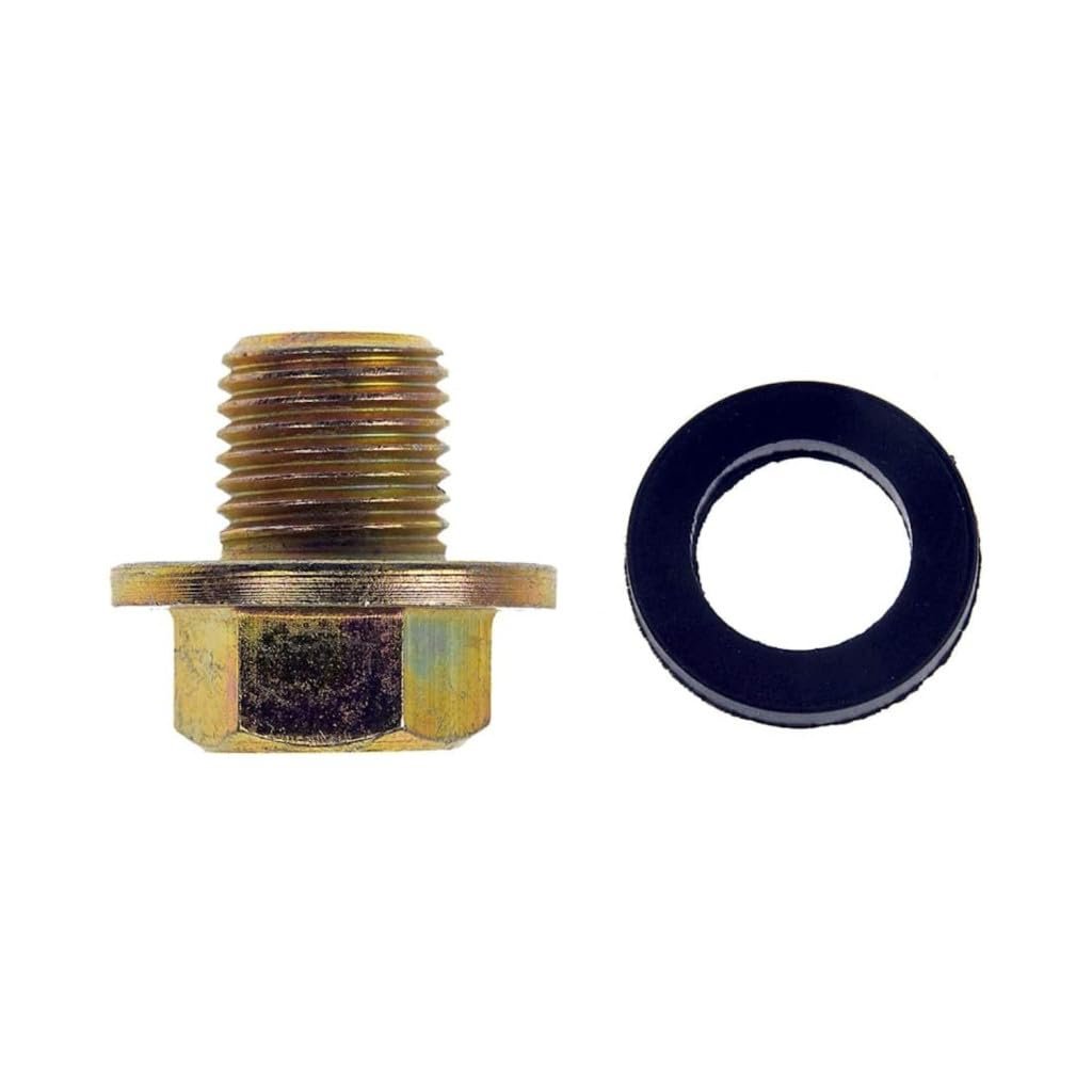 Oil Drain Plug For Toyota Prius Awd-e 2022 Steel Material Yellow Gasket Hex Head Drive Extra Fine Thread Replacement 9247-12101