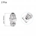Uxcell 2pcs Stainless Steel Straight Grease Fitting 1 4-28 Inch Thread Hydraulic Accessories