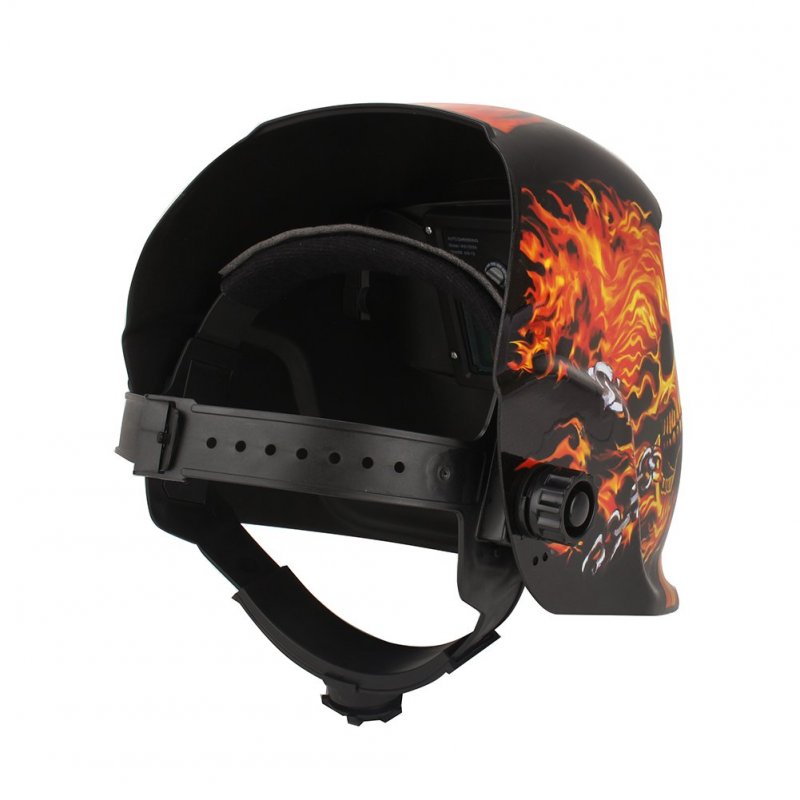 Auto Darkening Welding Helmet Solar Mig Mmg Tig Lithium Battery Operated With Backup