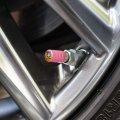 Stop Staring Kawaii Chibi Girl Pigtails Tire Rim Wheel Aluminum Valve Stem Caps