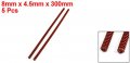 Uxcell Red Mould Flat Wire Compression Spring 5 Piece 8 X 4 300mm