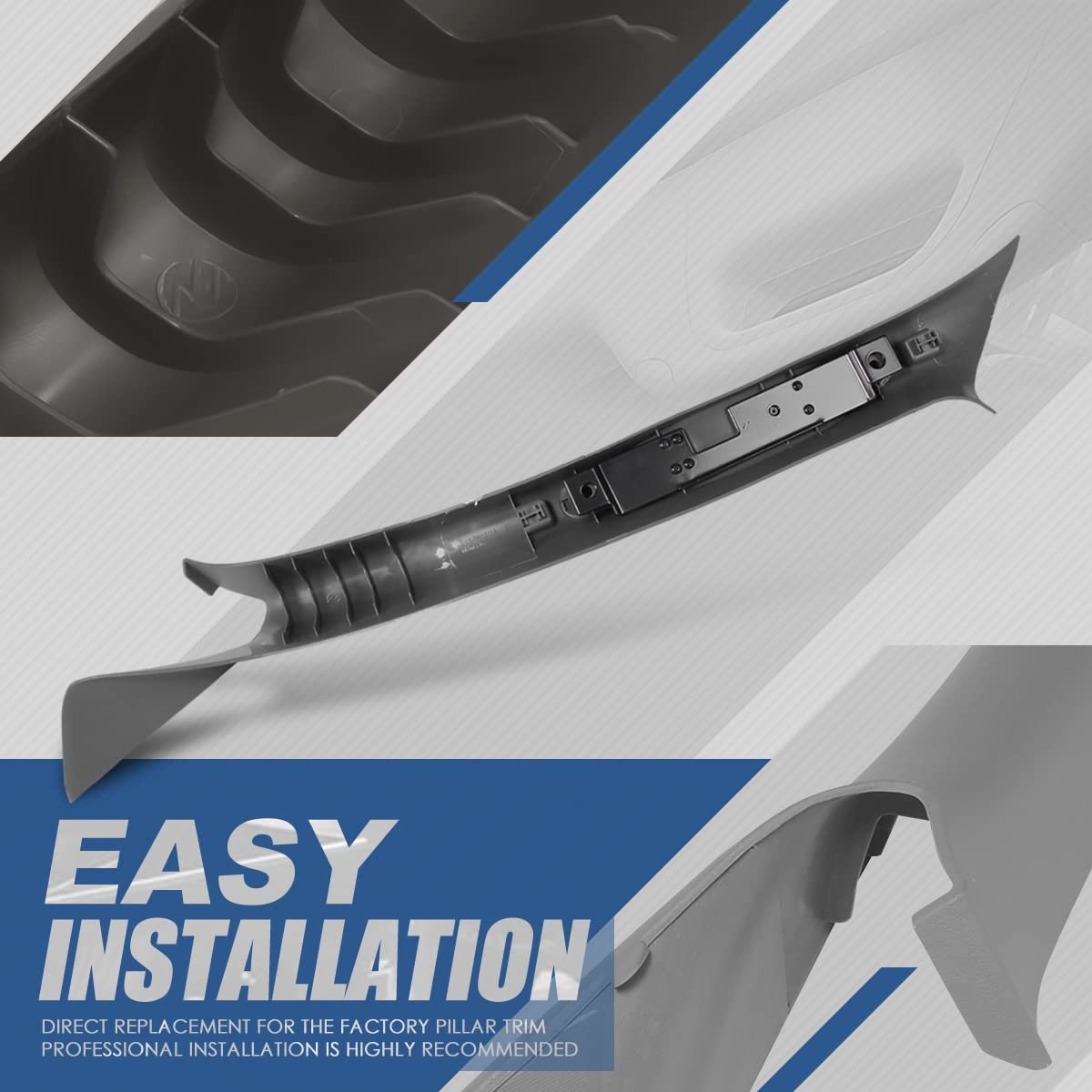 Front Window Windshield A-pillar Interior Panel Trim Moulding With Pull Handle For Ford F-150 Lincoln Mark Lt 2006-2008