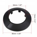 Uxcell 50-51mm Pipe Cover Decoration Pp Plastic Water Escutcheon Black 8pcs
