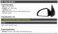 Left Driver Side Manual Mirror Textured Black Compatible With 2005-2010 Chevy Cobalt Coupe