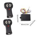 12v Winch Remote Control Kit With Dual Transmitters For Truck