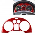 Fsfy Dashboard Guage Pod Speedometer Panel Cover Surround Trim Carbon Fiber Red For Audi Tt 8n 01-2006 Car