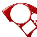 Fsfy Dashboard Guage Pod Speedometer Panel Cover Surround Trim Carbon Fiber Red For Audi Tt 8n 01-2006 Car