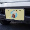 Root Beer Float Novelty Metal Vanity Tag License Plate 6 In X 12 Aluminum Uv And Water Resistant All Weather Design For North
