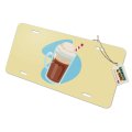 Root Beer Float Novelty Metal Vanity Tag License Plate 6 In X 12 Aluminum Uv And Water Resistant All Weather Design For North