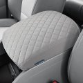 Center Console Cover For 2009-2015 Pilot Leather Armrest Lid Arm Resting Car Well-make Durable Middle Box Protective Cover Gray 