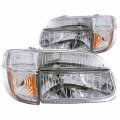 Rvlightings Airstream Skydeck 2003-2006 Rv Motorhome Pair Left Right Clear Design Headlights Corner Turn Signal Lights New