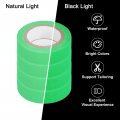 Uxcell 4rolls Neon Gaffers Cloth Tape 0 6 Inch X 16 5 Ft Glow In The Dark Fluorescent Adhesive Black Light For Party Home