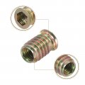 Uxcell M8x50mm Hanger Bolts 8pcs 31mm Wood Dowel Screw Self-tapping With M8x20mm Threaded Insert Nuts Interface Hex Socket