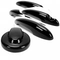 Ecotric Gas Cap Door Handle Covers Compatible With 2007-2014 Bmw Mini Cooper S R55 R56 Hatchback New Black Petrol Fuel Tank