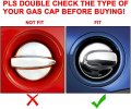 Ecotric Gas Cap Door Handle Covers Compatible With 2007-2014 Bmw Mini Cooper S R55 R56 Hatchback New Black Petrol Fuel Tank