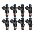 8pcs 4 Holes New Fuel Injector Rebuild Kit For Buick Rainier 5 3l V8 2005-2007 Replace 12580681 Fj887 