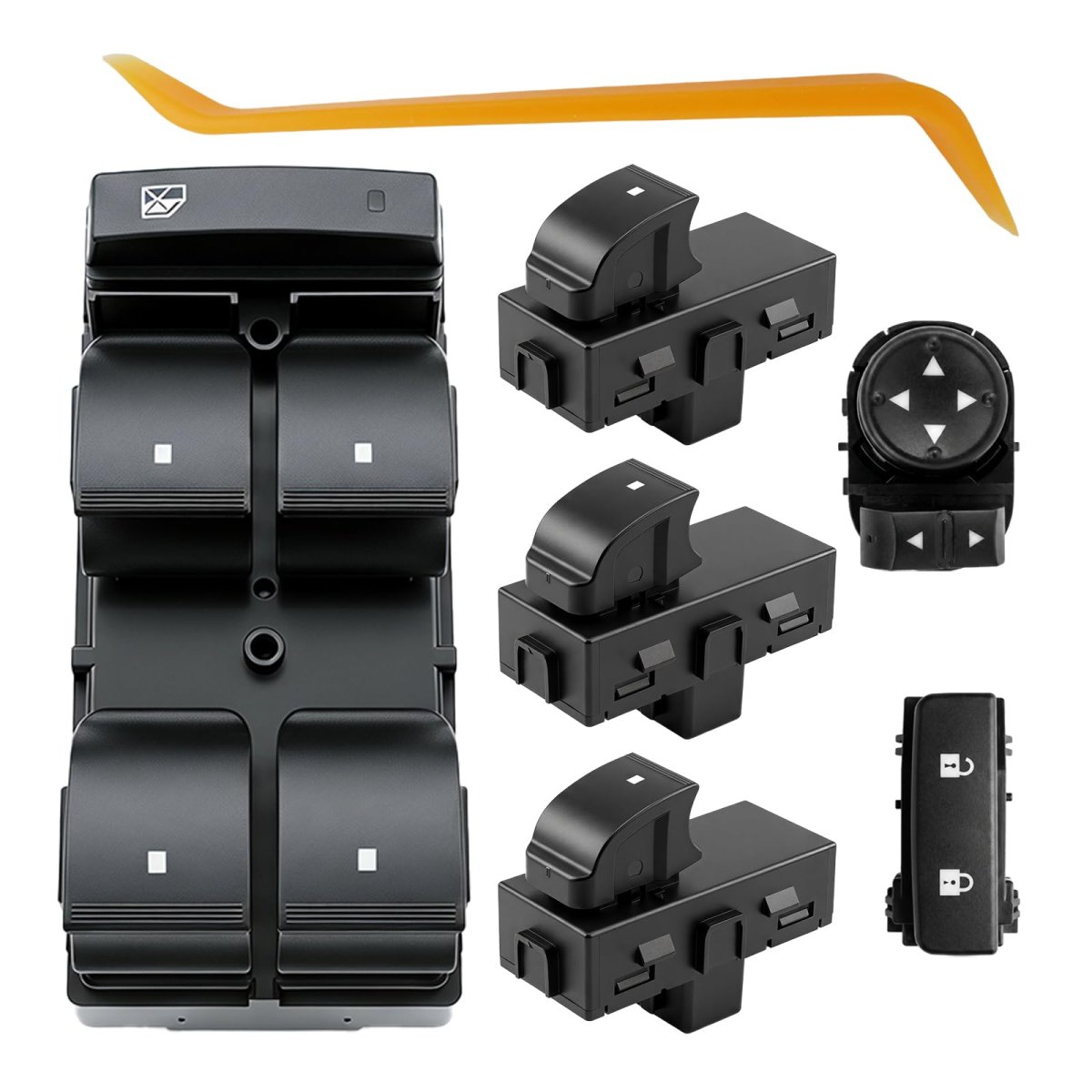 Power Window Switch Door Mirror Control Button For Chevrolet Silverado G-mc Sierra 2007-2013 Passenger Replac 22895545 22864837