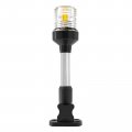 Isure Marine 9 Led Fold Down Boat Stern Light 3 Nautical Mile Navigation Anchor Lights White All Round 360a For Pontoon And 