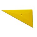 Ehdis Professional Window Tint Tool Triangle Film Scraper Car Vinyl Applicator Tools Yellow Go Corner Squeegee 5pcs 
