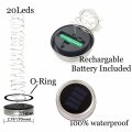 8 Pack Solar Mason Jar Lid Lights 20 Led Warm White Fairy String For Garden Patio Deck Wedding Waterproof Outdoor Indoor