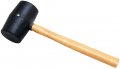 Performance Tool W1146 Rubber Mallet With Hardwood Handle Non-marring And Multi-purpose For Home Shop 