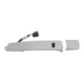 Exterior Door Handle For Nissan Rogue Select 2014 2015 Front Driver Side Chrome Plastic With Key Hole And Keyless Entry 