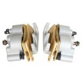 Front Left And Right Brake Calipers With Pads Replacement For Polaris Ranger 500 570 800 900 1000 Crew Xp 