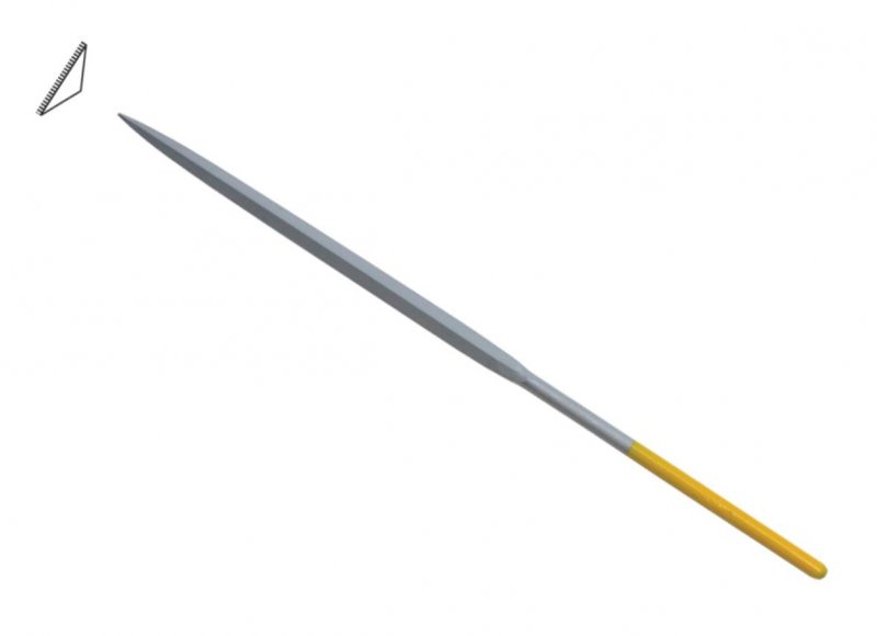 Grobet Usa 18cm Inox Barrette Needle File Cut 0