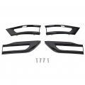 Ecotric Front Grille Inserts Ring Tail Light Bezel Compatible With 2014-2016 Jeep Grand Cherokee Lamp Trim Cover Kit